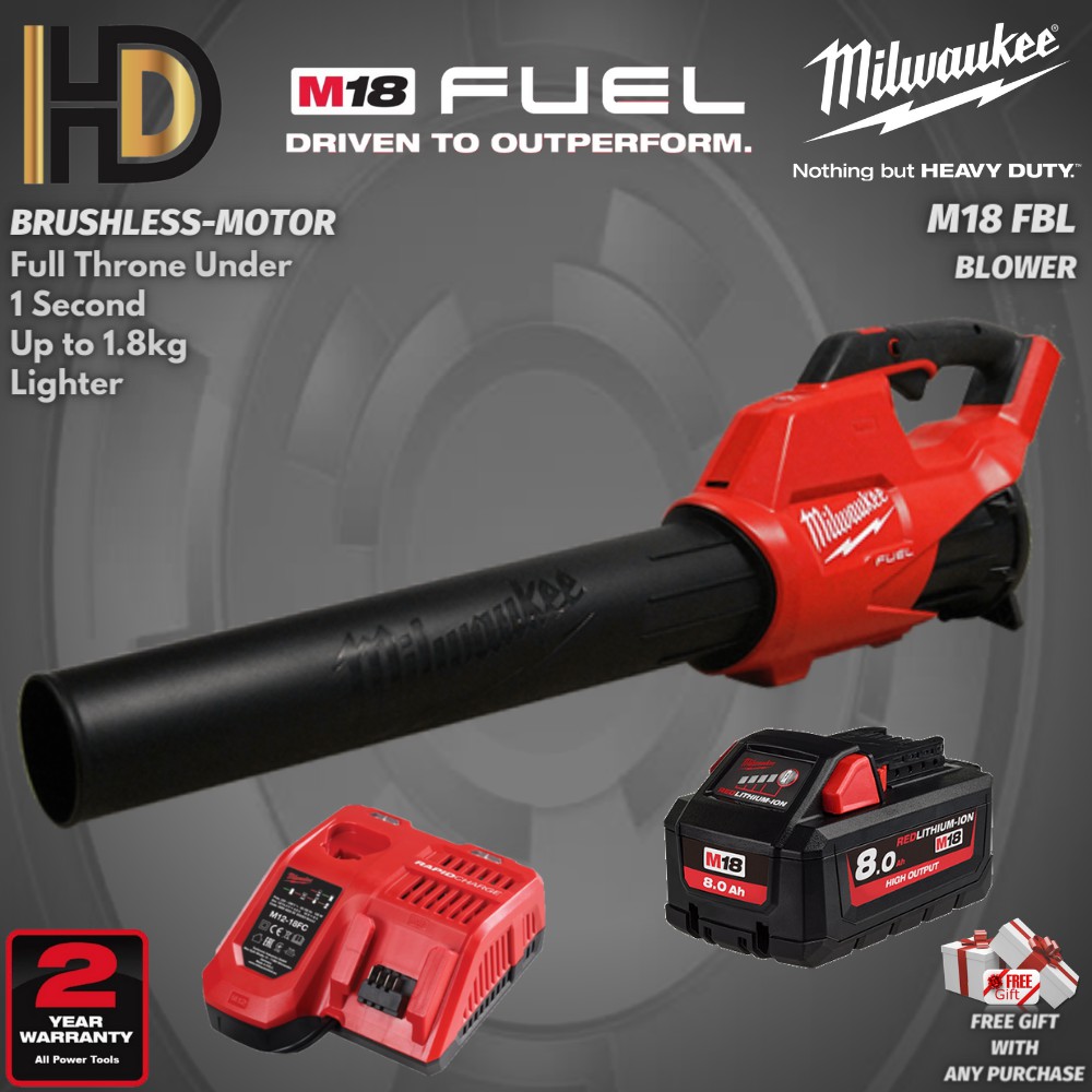 Milwaukee M18 FBL Fuel Blower Brushless Motor High Performance Leaf