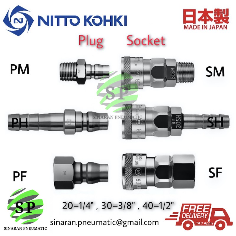 Nitto Kohki Hi Cupla Air Coupling For Air Compressor Air Coupler