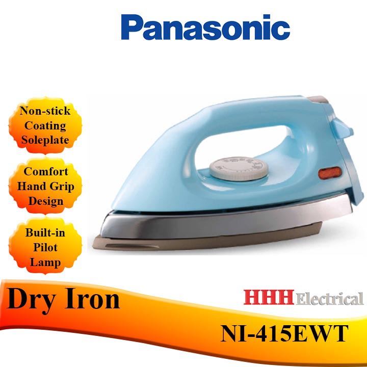 PANASONIC NON STICK COATING DRY IRON NI 415EWT KHIND ELECTRIC DRY