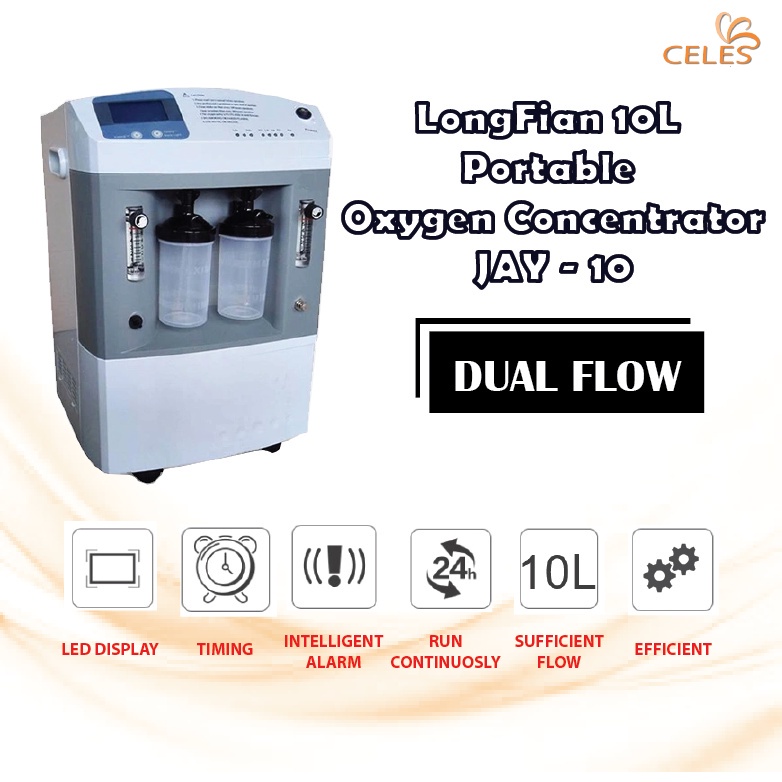 Celes Portable Medical Oxygen Concentrator L Longfian Jay W Dual