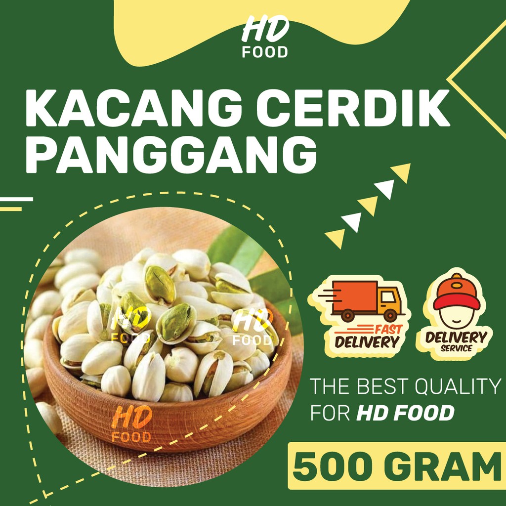 Hd Food Nuts Roasted Pistachio Kacang Cerdik Panggang Gram