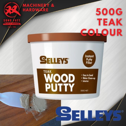 Selleys Wall Putty Filler Wood Putty Filler 500g White Teak Natural