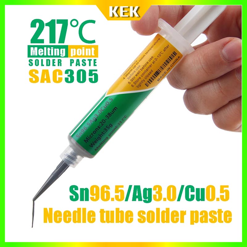 Lead Free Solder Paste Sn96 5Ag3 0Cu0 5 Melting Point 217 Contains 3