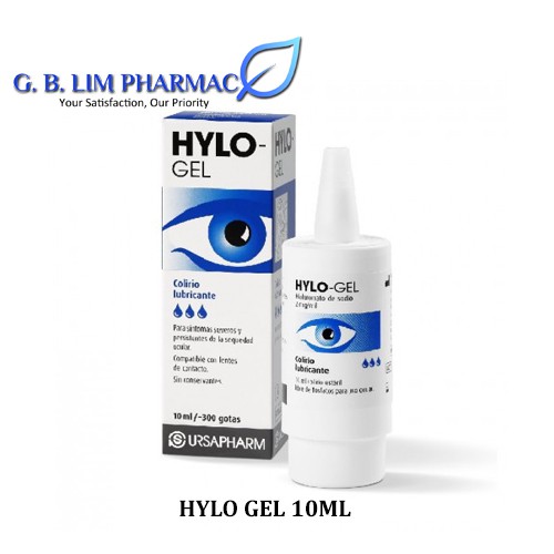 Hylo Gel Lubricating Eye Drops 10ml ONE TUBE EXP 28 FEB 2026