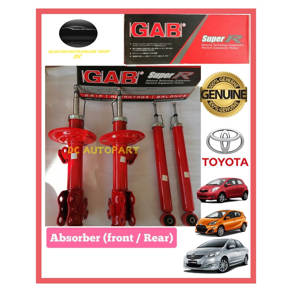 Original Gab Toyota Vios Ncp Prius C Yaris Super R Heavy Duty