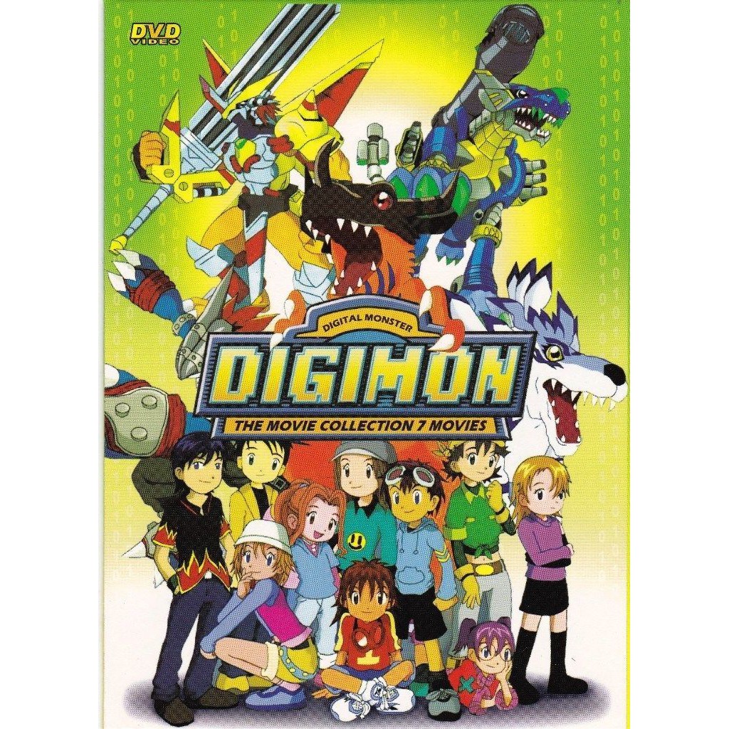 Digimon The Movie Collection 7 Movies Anime DVD Cantonese Version