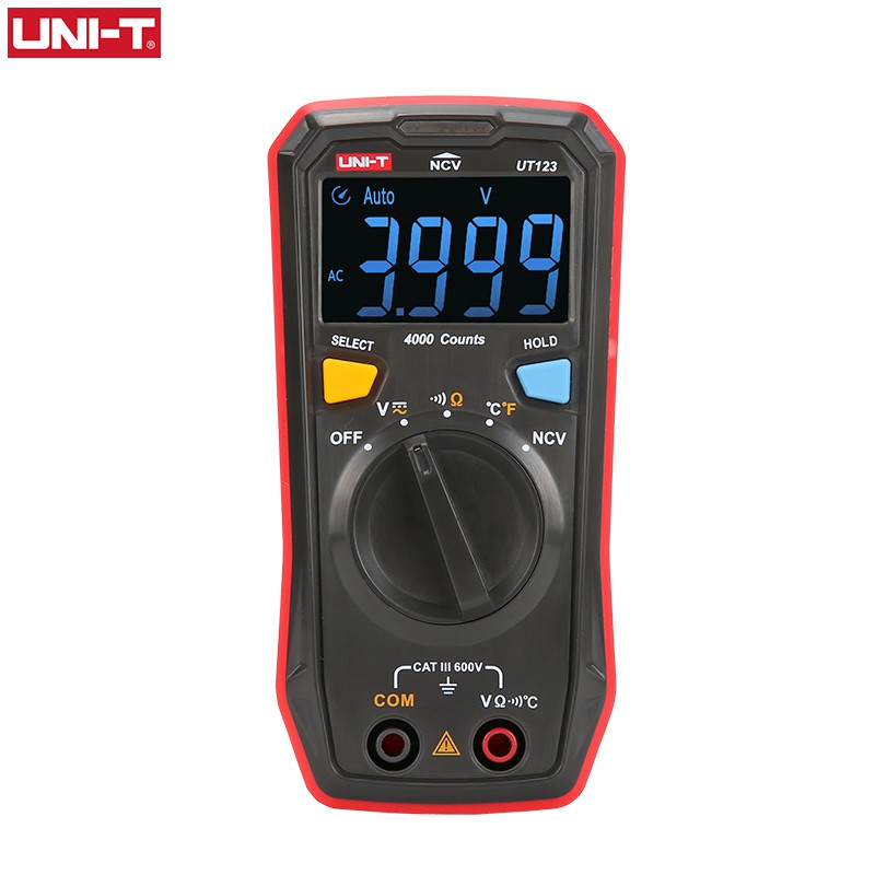 UNI T UT123 UT123D Auto Range Mini Digital Multimeter Temperature