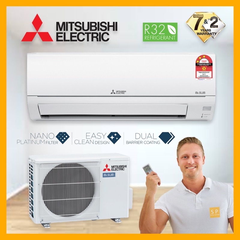 Mitsubishi Hp Hp Hp Ms Jr Vf Hp Easy Clean Air Conditioner