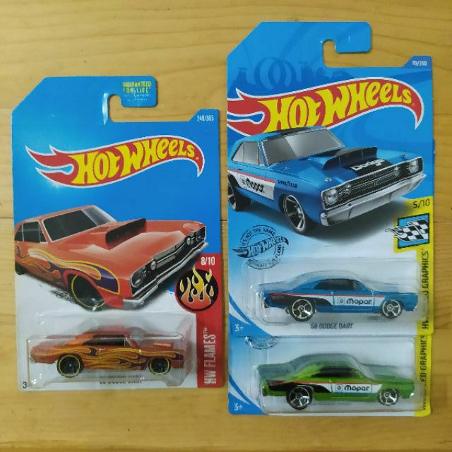 Hot Wheels 68 Dodge Dart HW FLAMES HW SPEED GRAPHICS Shopee Malaysia