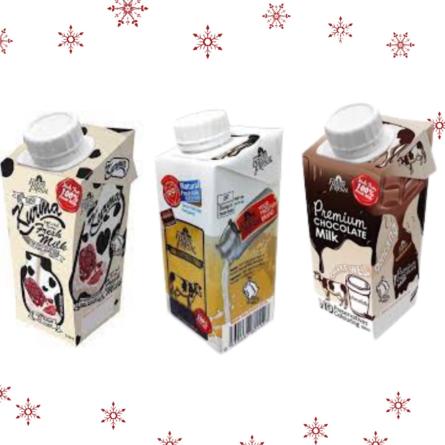 Farm Fresh Milk 200ml X 24 Kotak Susu Segar UHT Kurma Coklat Latte