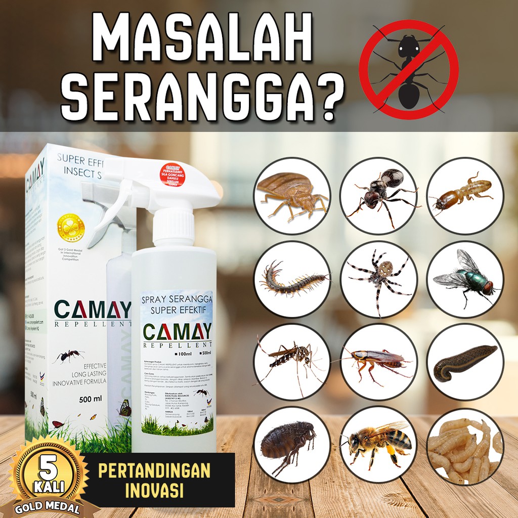 Spray Camaypepijat Kutu Semut Lalat Lipas Lipan Anai Hama Ulat