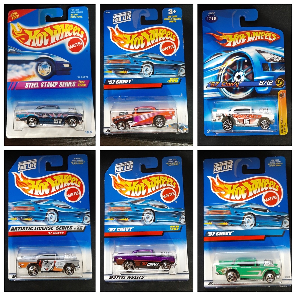 Hot Wheels 57 CHEVY Steel Stamp Artistic Track Aces Error Mattel