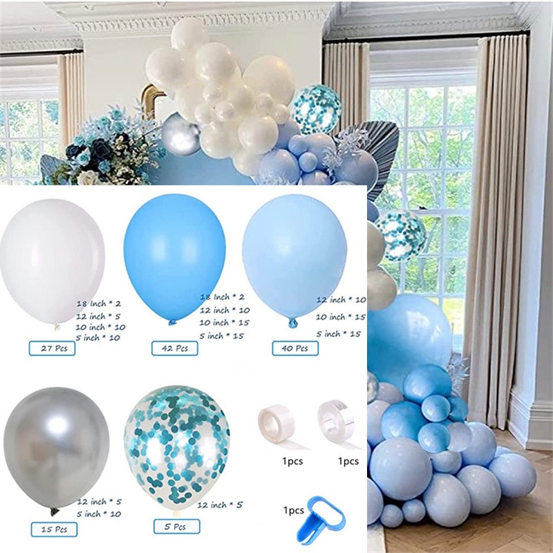 Pcs Globos Blue Arch Garland Kit Balloon Set For Wedding