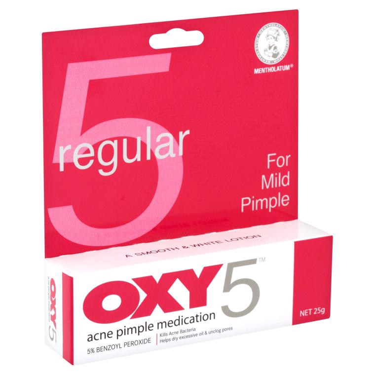 OXY 5 Reguar For Mild Pimples Acne Pimple Medication 10g Shopee