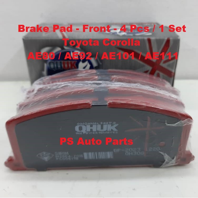 Toyota Corolla AE80 AE92 AE101 AE111 Front Disc Brake Pad Set