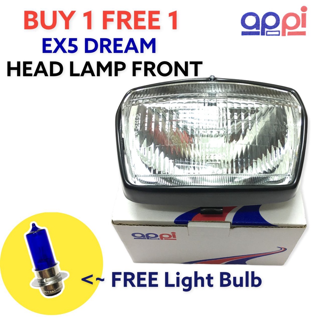 HONDA APPI 100 ORI EX5 DREAM HEAD LAMP ASSY LAMPU DEPAN CLEAR HIGH