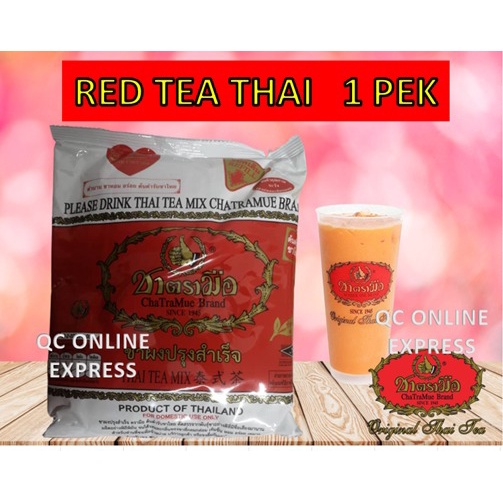 Red Tea Powder Teh Merah Serbuk Daun Original Thai ChaTraMue 400G 1