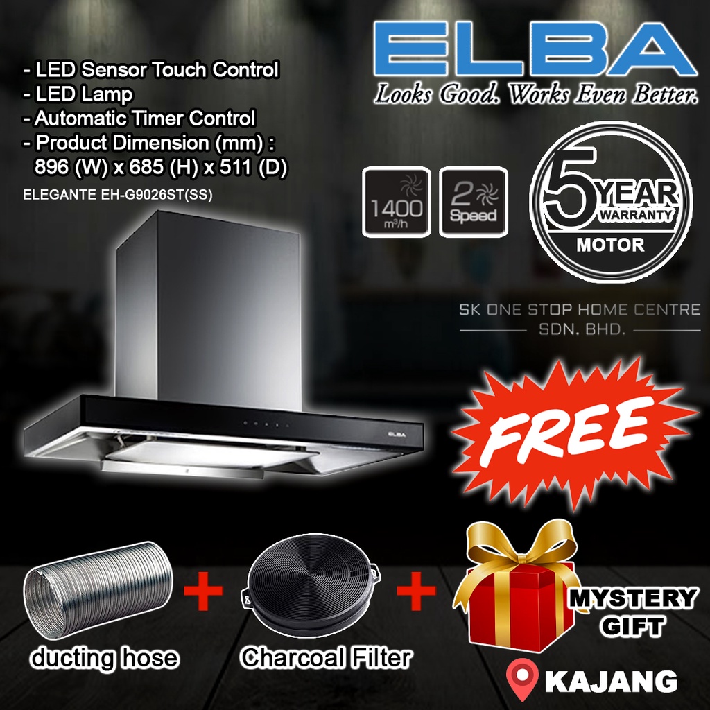 Authorised Dealer Elba Elegante Eh G St Ss Kitchen Designer Hood