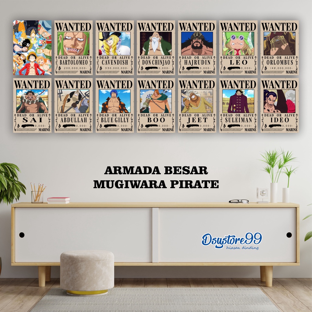 Poster Bounty One Piece Update Wanokuni A4 16 Crew Options Contents