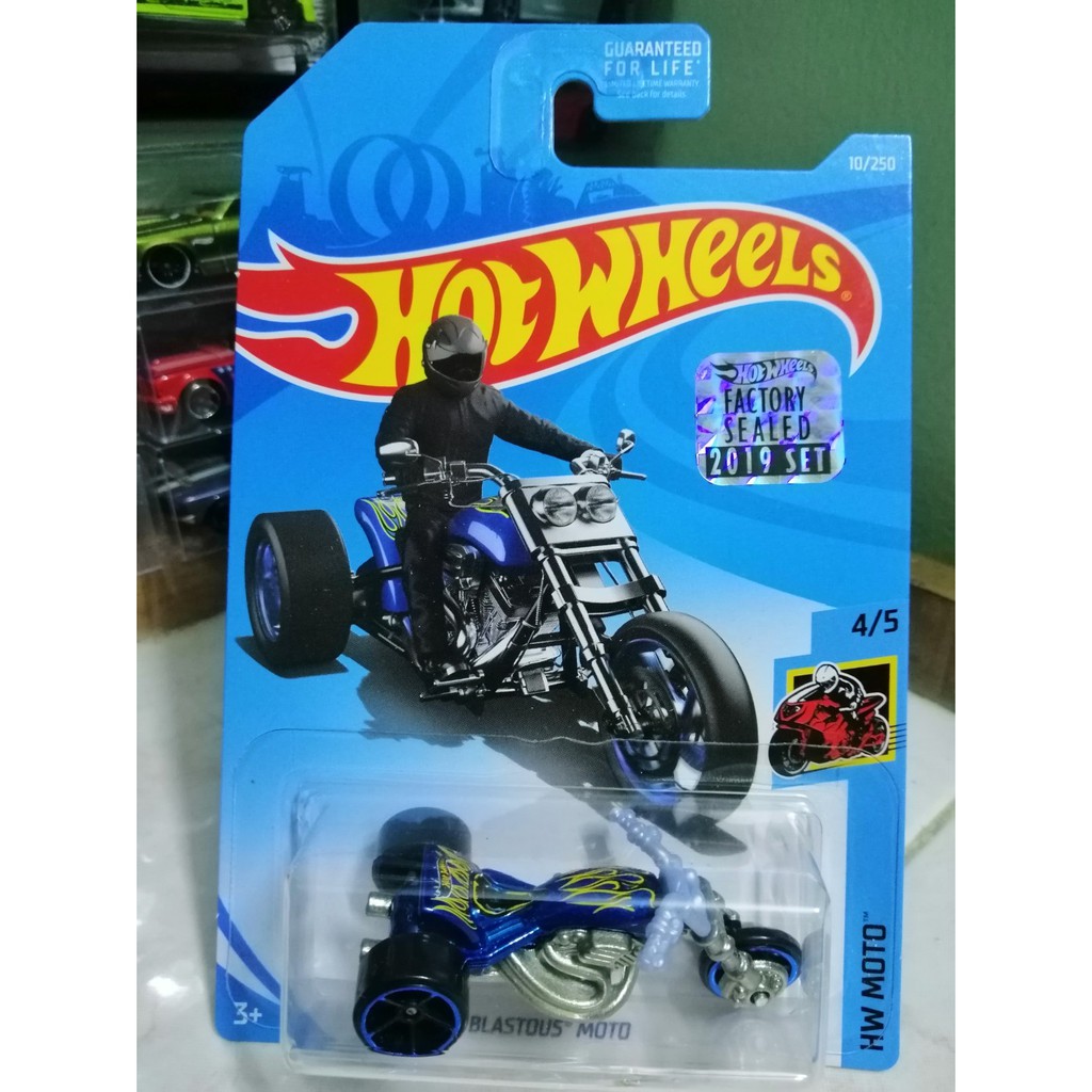 Hot Wheels 2019 Factory Sealed 10 250 HW Moto Blastous Moto Shopee