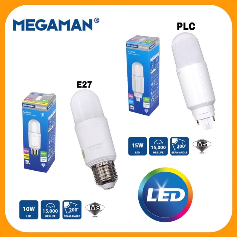 MEGAMAN LED PLC E27 STICK BULBS Shopee Malaysia