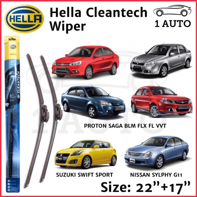 HELLA GERMANY CLEANTECH WIPER For PROTON SAGA BLM FLX FL VVT SUZUKI