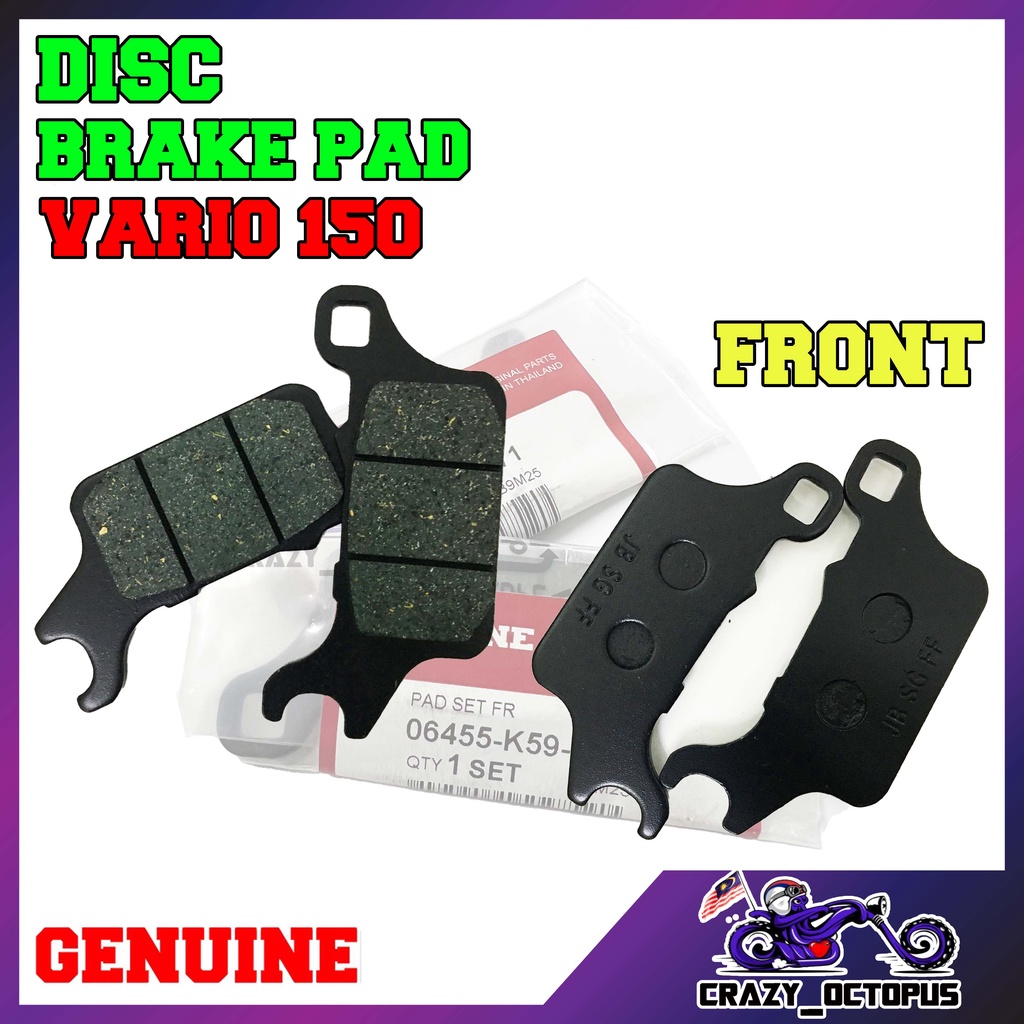 Honda Vario Vario Front Brake Disc Pad Vario Disc Brake Pad