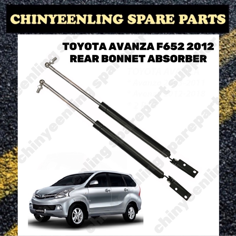 Toyota Avanza F652 2012 Rear Bonnet Absorber 1pc Shopee Malaysia