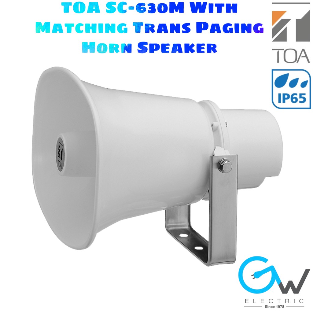 TOA SC 630M 30W 100V With Matching Transformer Paging Horn Speaker For