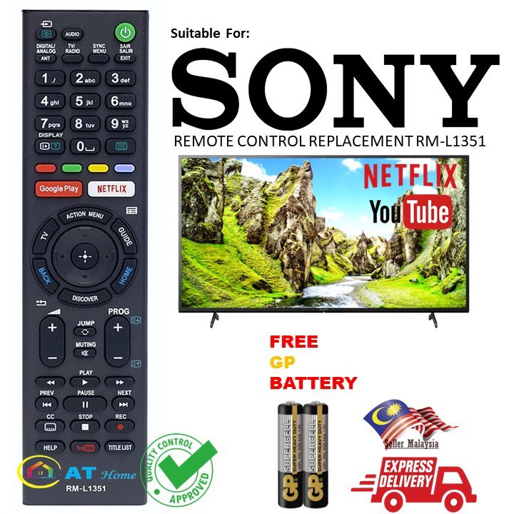 Sony Led Uhd Smart Tv Remote Control D Google Play Netflix Replacement