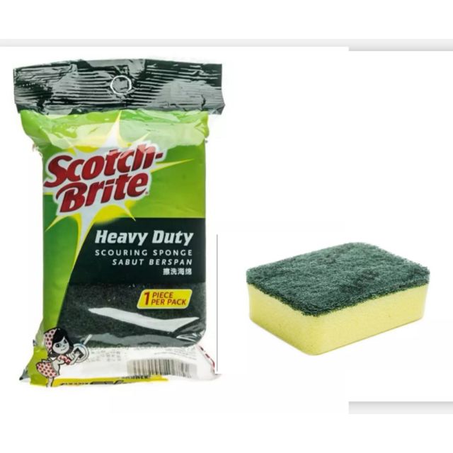 Scotch Brite Heavy Duty Scouring Sponge Piece Per Pack Shopee Malaysia