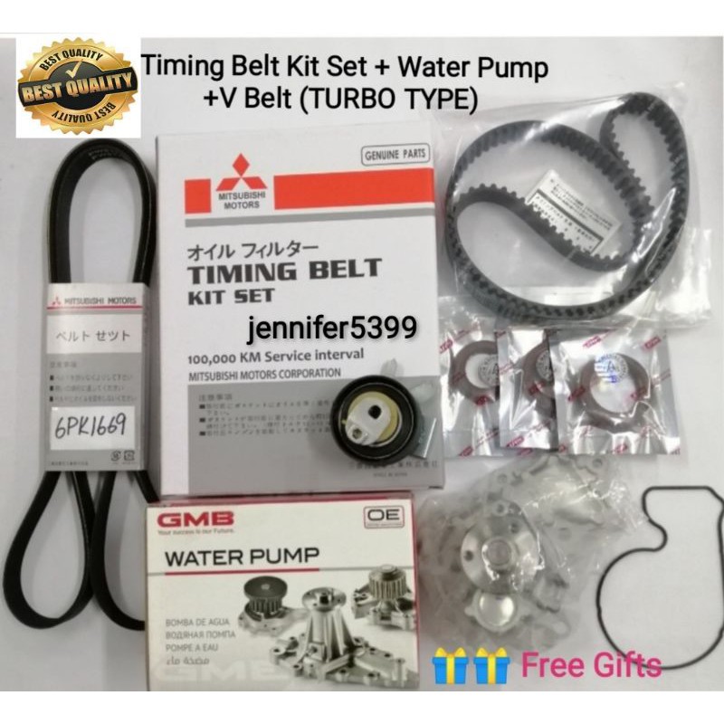 Timing Belt Kit Set For Proton Saga Flx Preve Exora Bold Suprima S