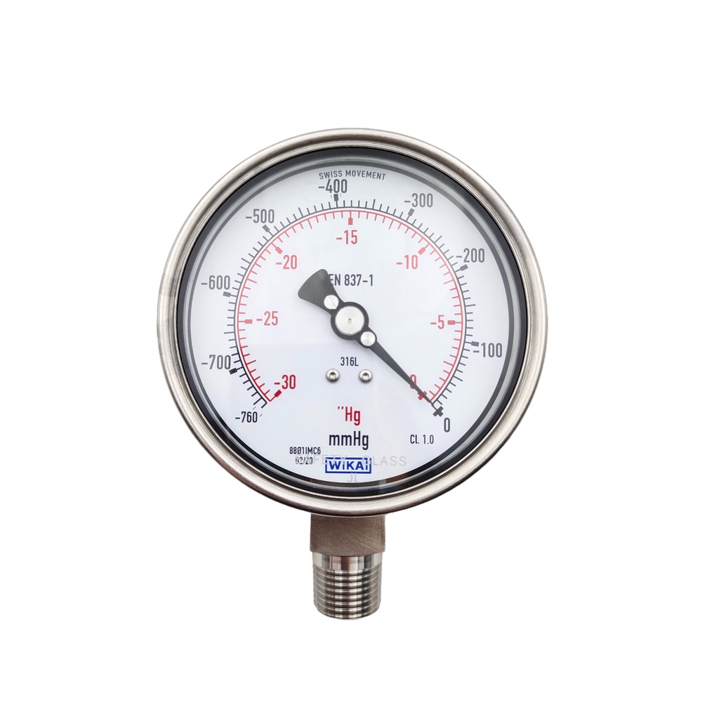 100 Original WIKA Fully Stainless Steel Pressure Gauges 232 50 100