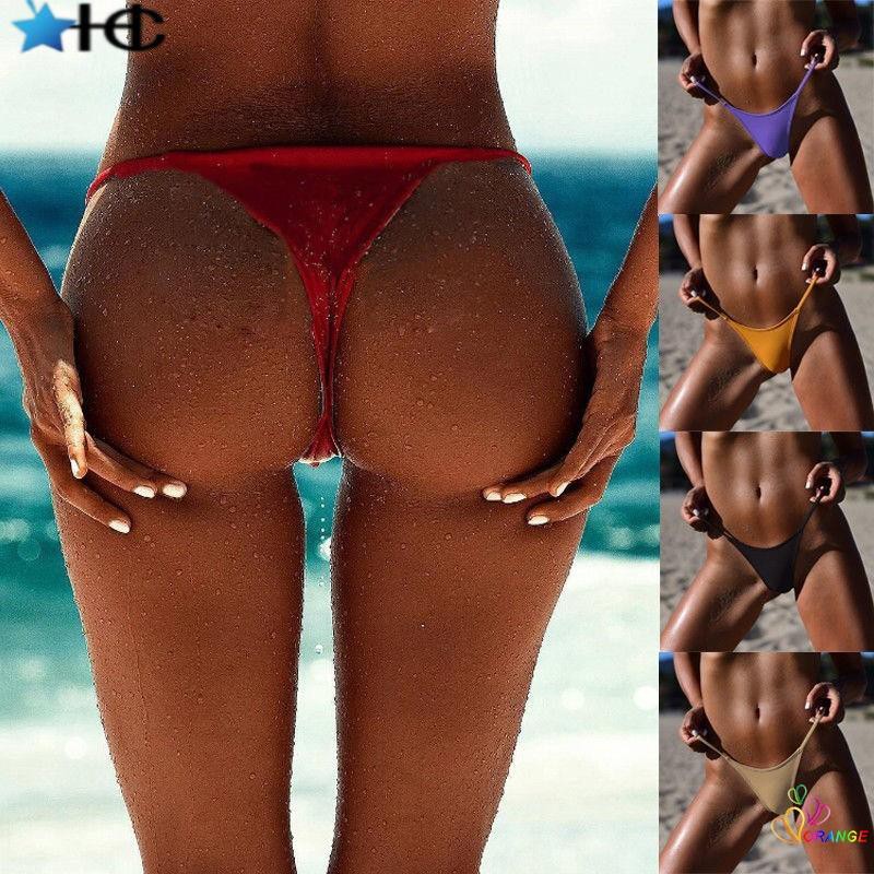 Stok Sedia AHY Sexy Womens Bikini Bottom G String Brazilian Thongs