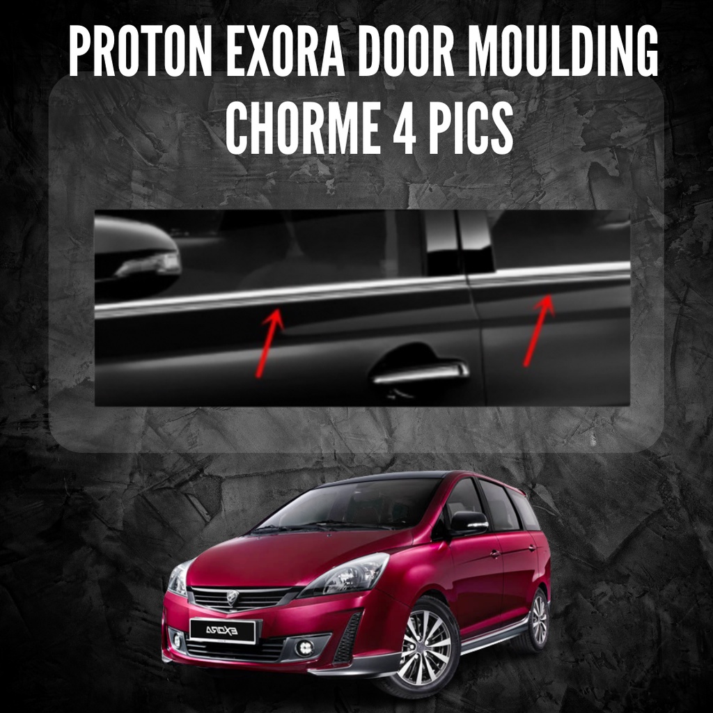 Proton Exora Window Trim Chrome Lining Door Belt Moulding Pics