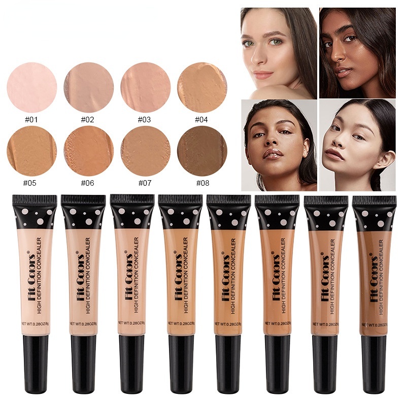 Nude Makeup Facial Foundation Waterproof Cover Blemish Base Fluid Concealer Oil Control Lasting