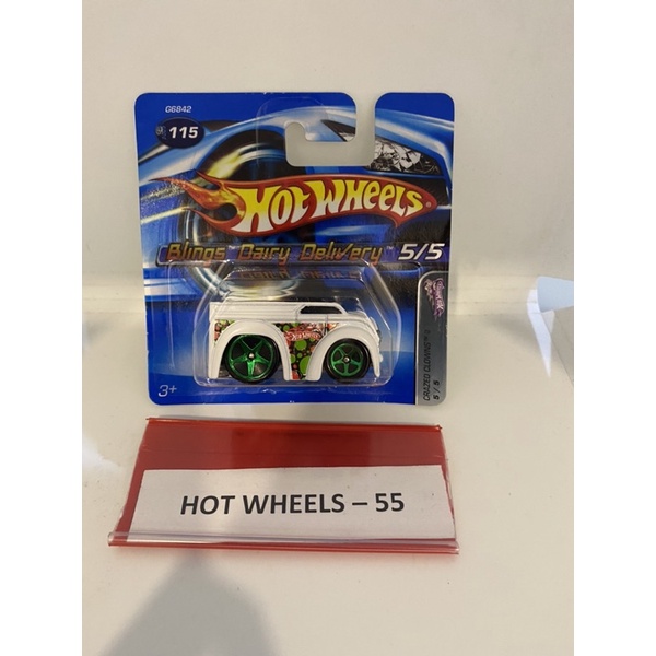 HOT WHEELS SHORT CARD WHITE BLINGS DAIRY DELIVERY Shopee Malaysia
