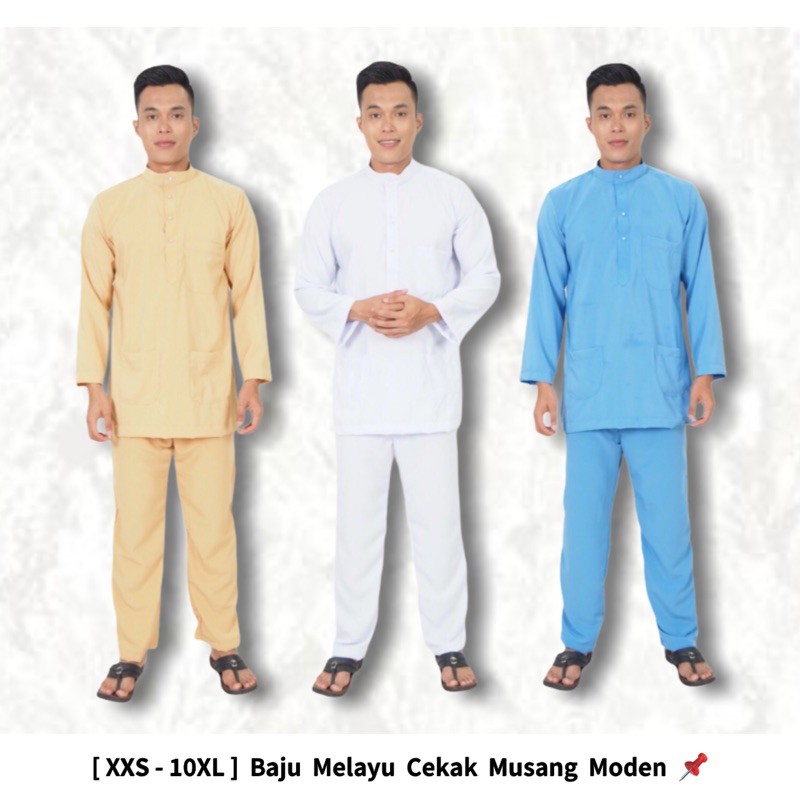 Baju Melayu Moden Cekak Musang Baju Melayu Slim Fit Como Crepe Baju