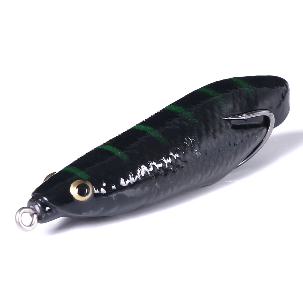 1pcs 8 5CM 12 7G Rubber Floating Fishing Soft Plastic Frog Lure