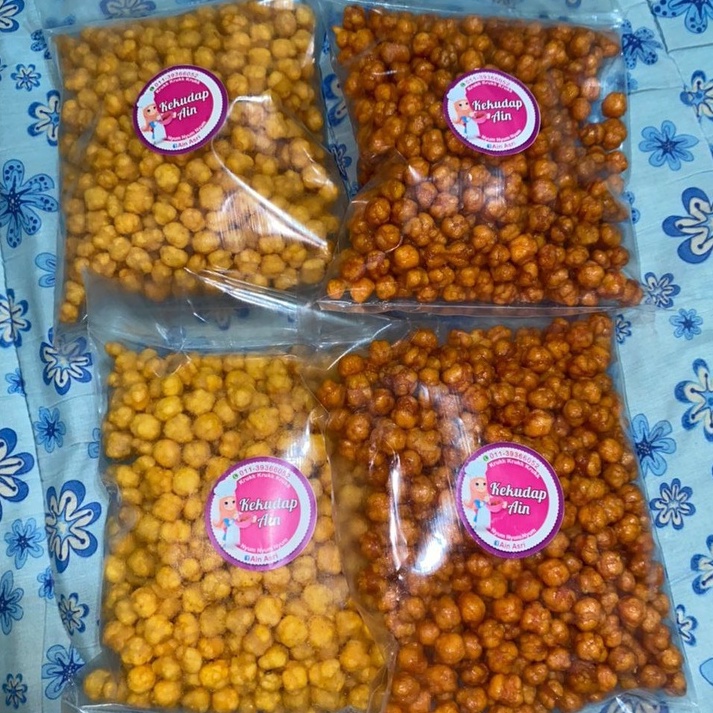 Kacang Pilus Pedas Manis Dan Original Sedap Kriuk Ain Kerepek Shopee