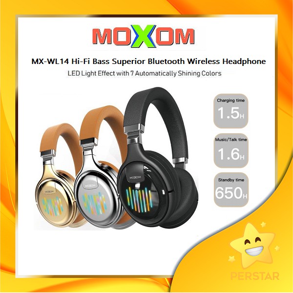 Original Moxom Mx Wl Bluetooth Headphone Foldable