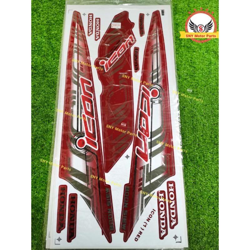 Icon Body Sticker Stripe Strike Stiker Decal Icon Icon Honda