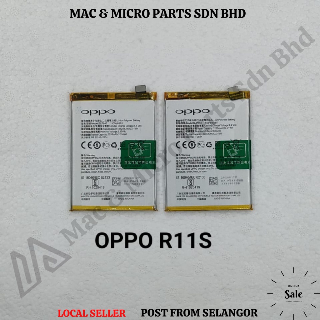 Oppo R S Battery Model Blp Mah Shopee Malaysia