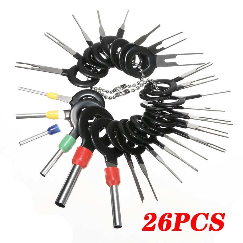 26 39 PCS Car Terminal Removal Tool Wire Plug Connector Extractor Pin