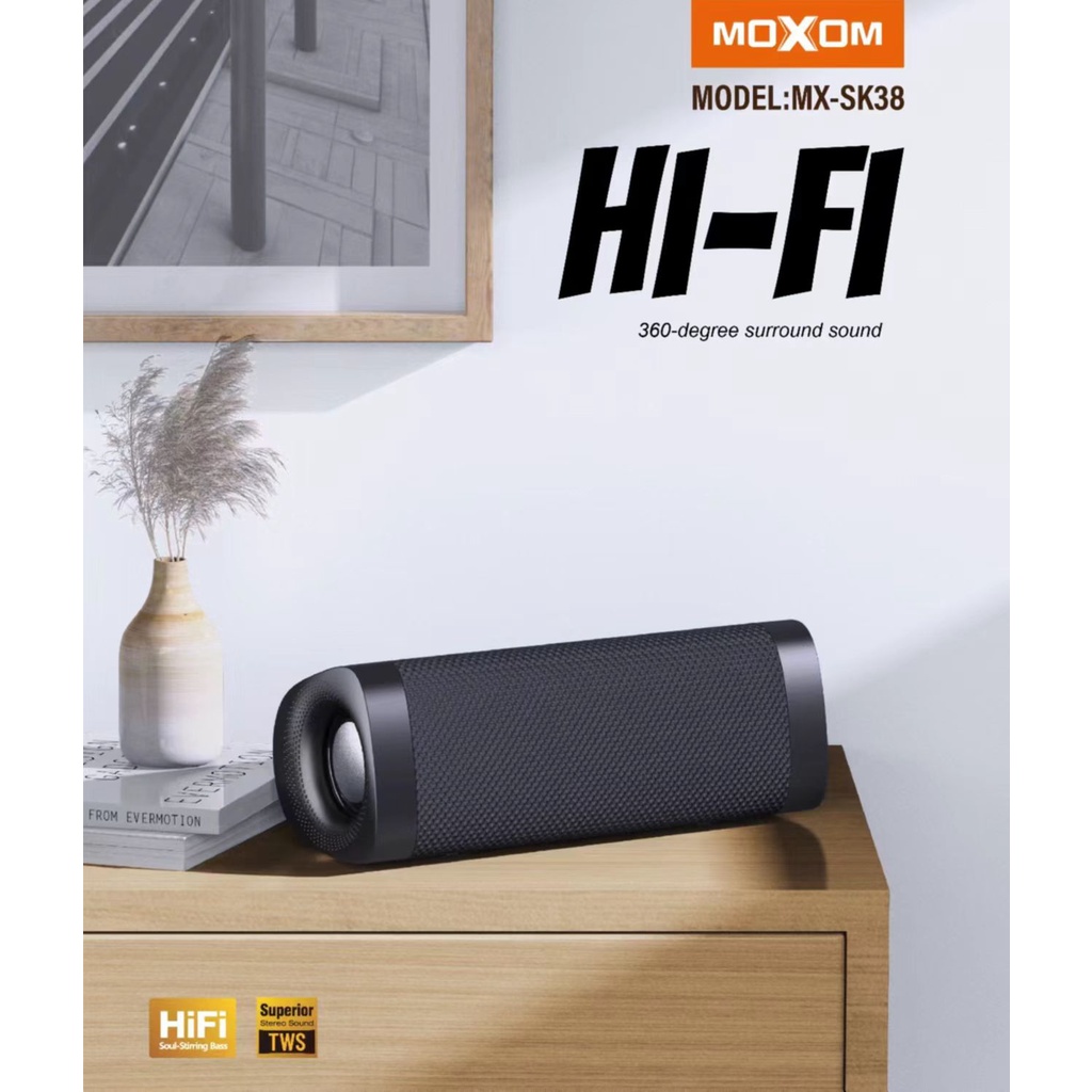 MOXOM MX SK38 TWS Wireless Bluetooth V5 0 HI FI Portable Speaker