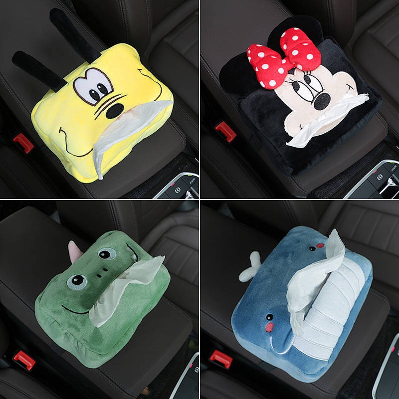 Tissue Box Car Personalized Car Interior Armrest Box Sun Visor Cute