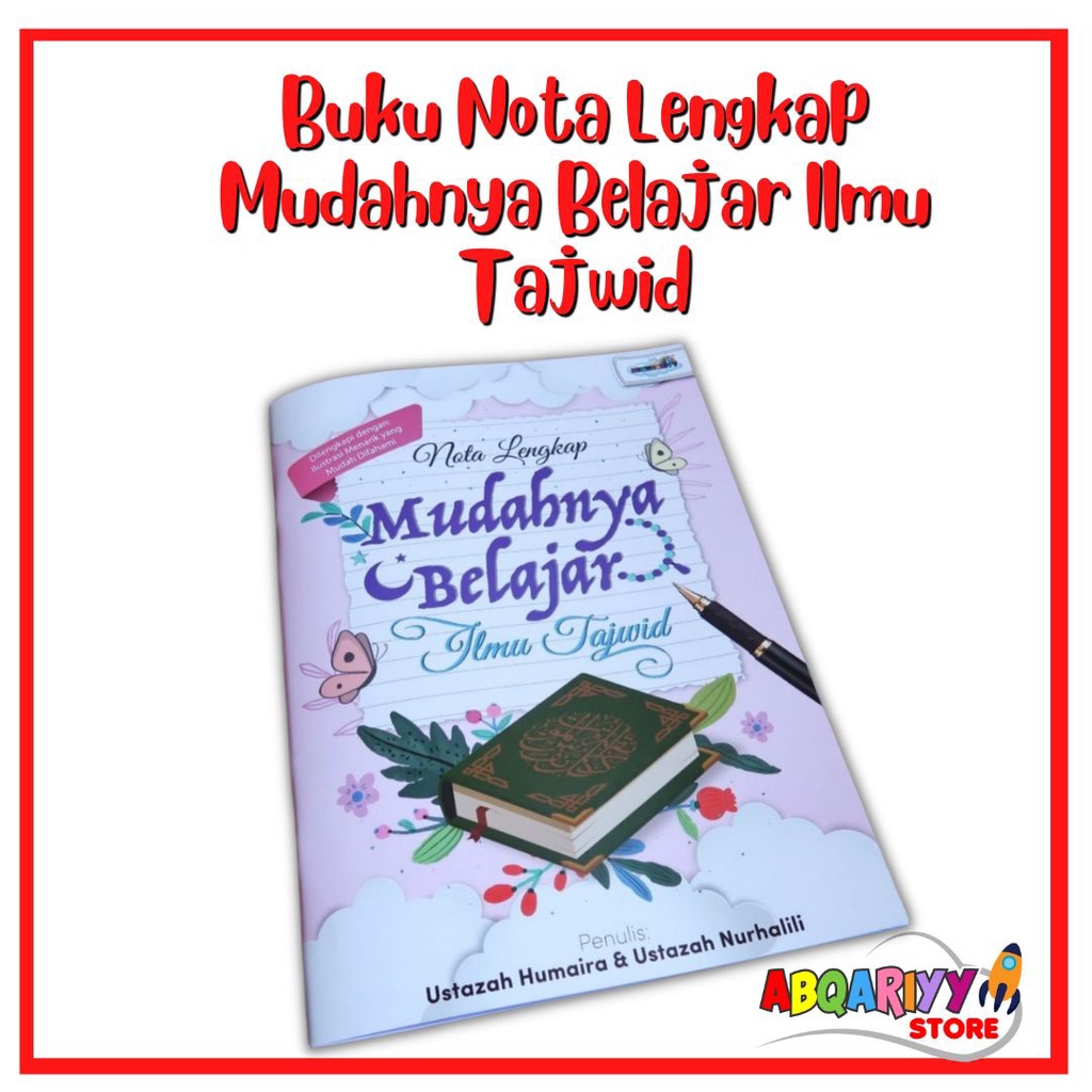 Buku Nota Lengkap Mudahnya Belajar Ilmu Tajwid Shopee Malaysia