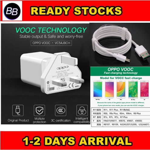 Oppo Fast Charge Pin Malaysia Plug Vooc V A Original Flash