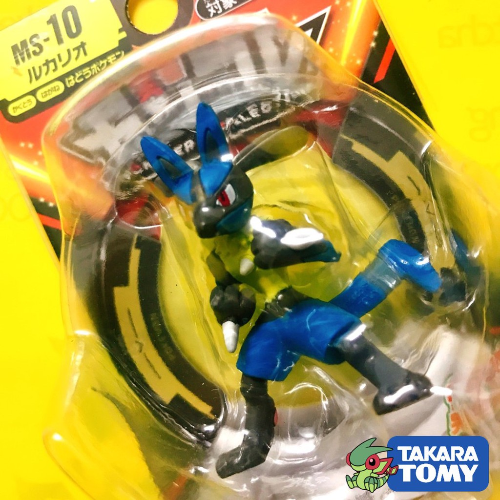 HOT Genuine Pokemon Lucario Model Takara TOMY Japan Standard Size 4cm