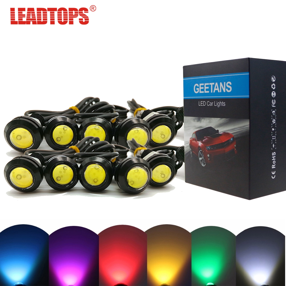 Leadtops V White Led Eagle Eye Light Car Fog Drl Daytime Reverse